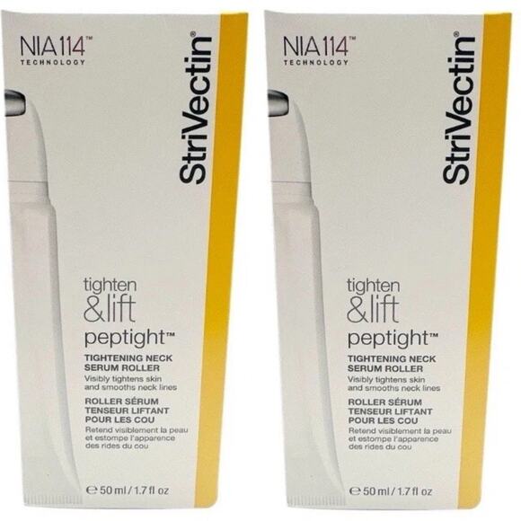 Bundle of 2 Boxes StriVectin Peptight Tightening Neck Serum Roller 1.7oz per box - Picture 1 of 1